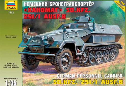 Modelo a escala 1/35 para armar: Vehículo Hanomag Personnel Carrier Sd.Kfz.251/1 Ausf.B