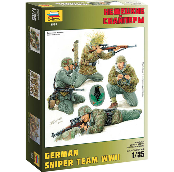 Modelo a escala 1/35 para armar: Militar - German Sniper Team
