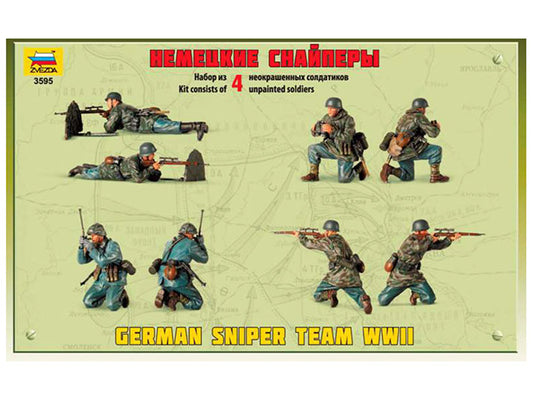 Modelo a escala 1/35 para armar: Militar - German Sniper Team