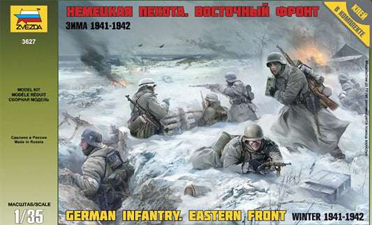 Modelo a escala 1/35 para armar: Militar - WWII Figure Set German Infantry Eastern Front Winter