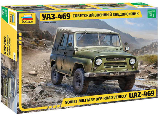 Modelo a escala 1/35 para armar: Vehículo Soviet Military SUV UAZ-469