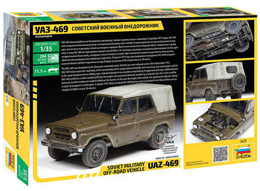 Modelo a escala 1/35 para armar: Vehículo Soviet Military SUV UAZ-469