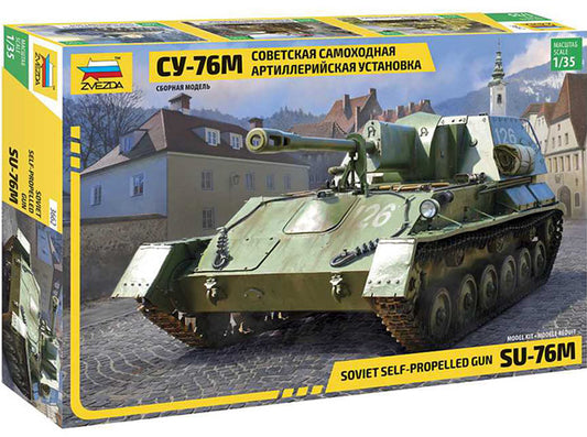 Modelo a escala 1/35 para armar: Tanque Su-76 Soviet self-propelled gun