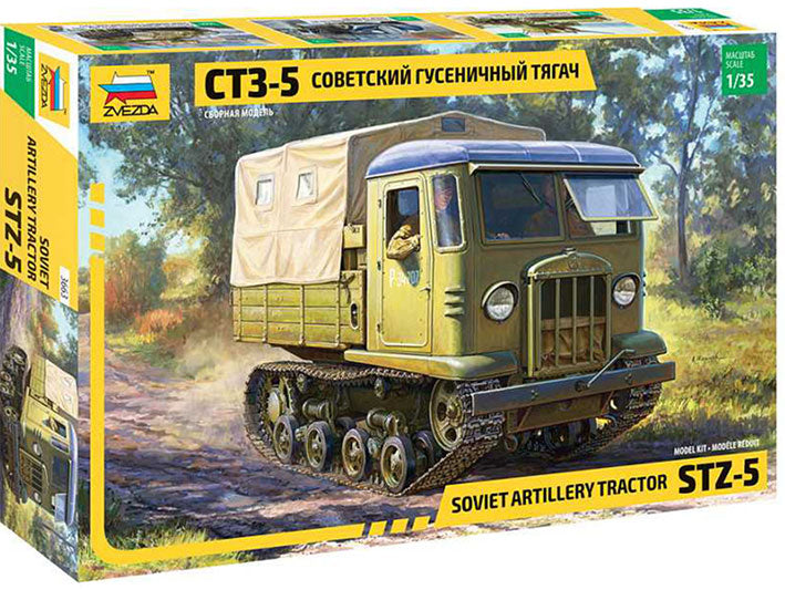 Modelo a escala 1/35 para armar: Vehículo Stalinec STZ-5 Artillery Tractor
