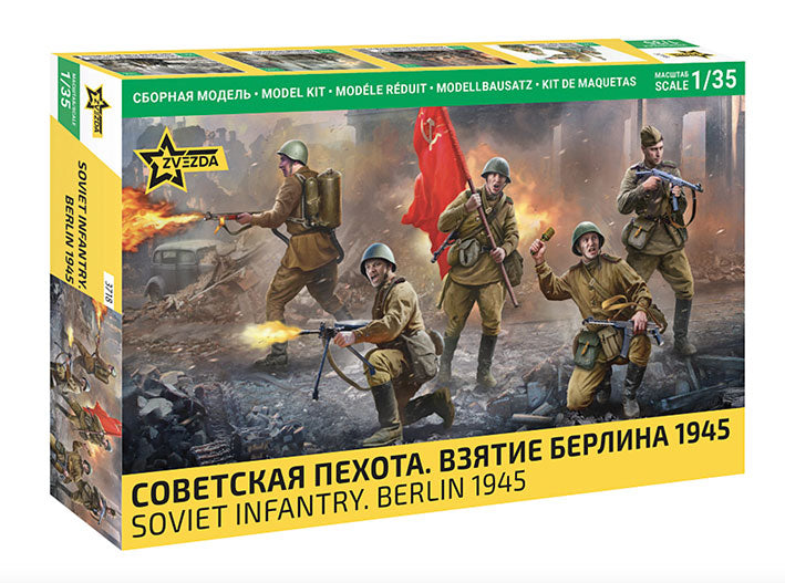 Modelo a escala 1/35 para armar: Figuras - Soviet infantry Berlin 1945