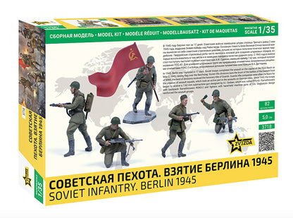 Modelo a escala 1/35 para armar: Figuras - Soviet infantry Berlin 1945