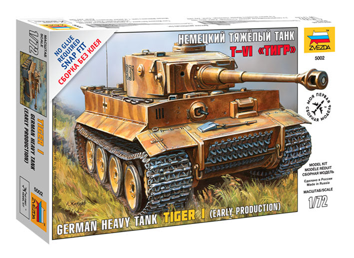Modelo a escala 1/72 para armar: Snap Kit - Tanque Tiger I