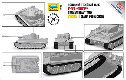 Modelo a escala 1/72 para armar: Snap Kit - Tanque Tiger I