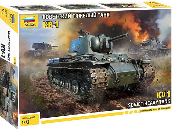Modelo a escala 1/72 para armar: Snap Kit - Tanque KV-1 WWII