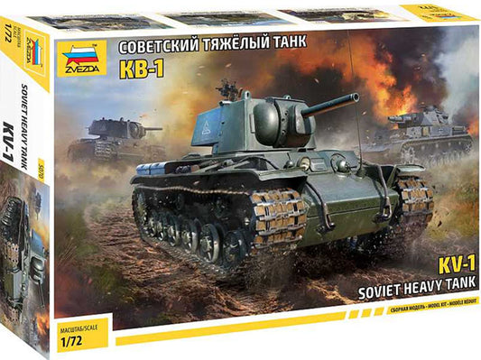 Modelo a escala 1/72 para armar: Snap Kit - Tanque KV-1 WWII