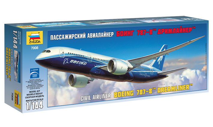 Modelo a escala 1/144 para armar: Avión Boeing 787-8 Dreamliner