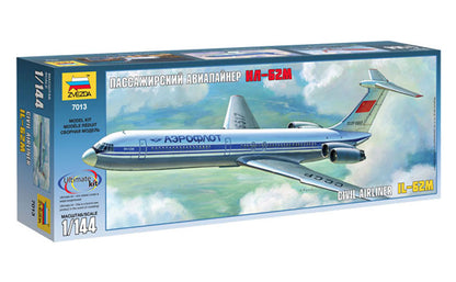 Modelo a escala 1/144 para armar: Avión Ilyushin IL-62M