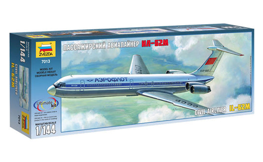 Modelo a escala 1/144 para armar: Avión Ilyushin IL-62M