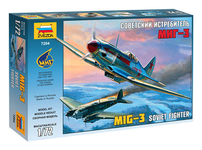 Modelo a escala 1/72 para armar: Avión MIG-3 Soviet Fighter