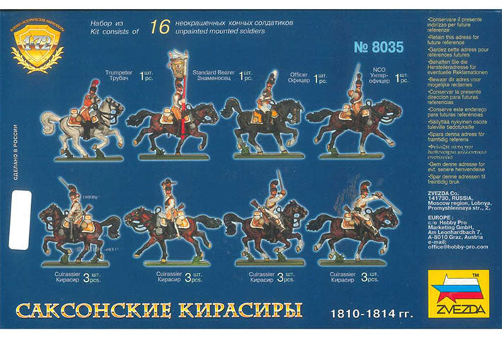 Modelo a escala 1/72 para armar: Figuras - Saxon Cuirassiers 1810-1814