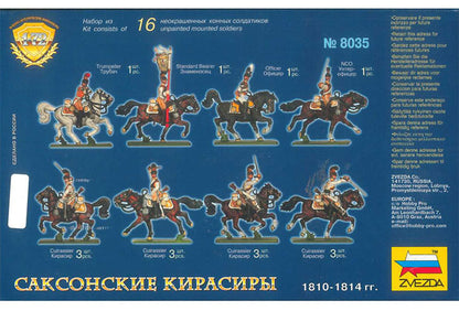 Modelo a escala 1/72 para armar: Figuras - Saxon Cuirassiers 1810-1814