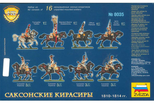 Modelo a escala 1/72 para armar: Figuras - Saxon Cuirassiers 1810-1814
