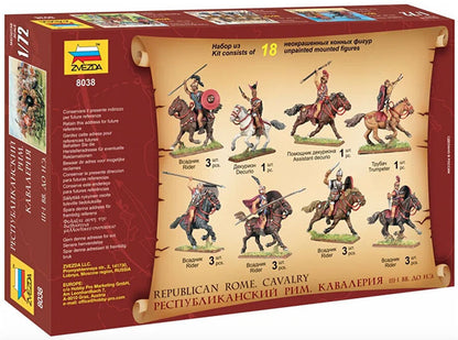 Modelo a escala 1/72 para armar: Figuras - Rep. Rome Cavalry III-I B. C.