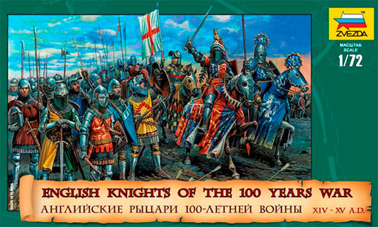 Modelo a escala 1/72 para armar: Figuras - English Knights 100 Years War