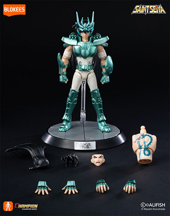 Blokees Figura Armable de Saint Seiya: Champion Class - Dragon Shiryu