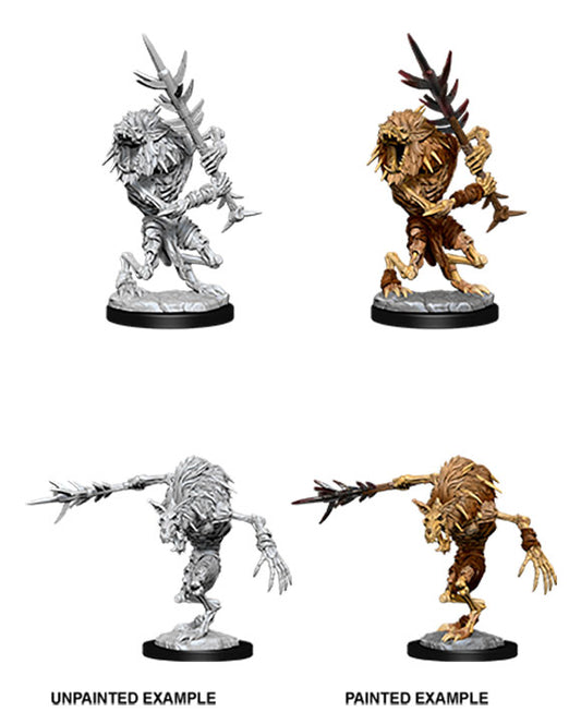 Miniatura SIN PINTAR - D&D - Nolzur's Marvelous - Gnoll Witherlings