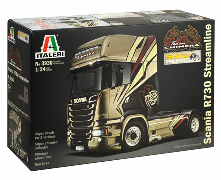 Modelo a escala 1/24 para armar: SCANIA R730 STREAMLINE "TEAM CHIMERA" (Trailer)
