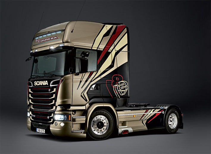 Modelo a escala 1/24 para armar: SCANIA R730 STREAMLINE "TEAM CHIMERA" (Trailer)