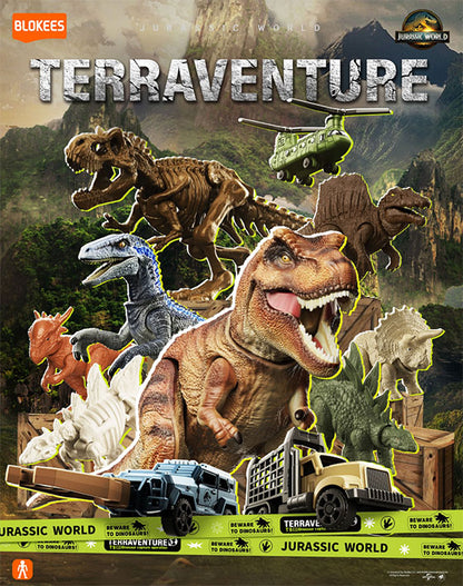 Blokees: Jurassic World Terraventure TS 01 Dinosaur Capture Operation - 1 Figura Armable Sorpresa