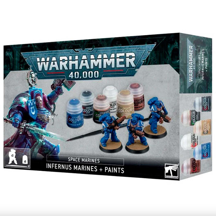 Warhammer 40k - Space Marines - Infernus Marines + Paints Set