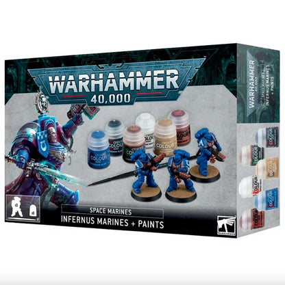 Warhammer 40k - Space Marines - Infernus Marines + Paints Set