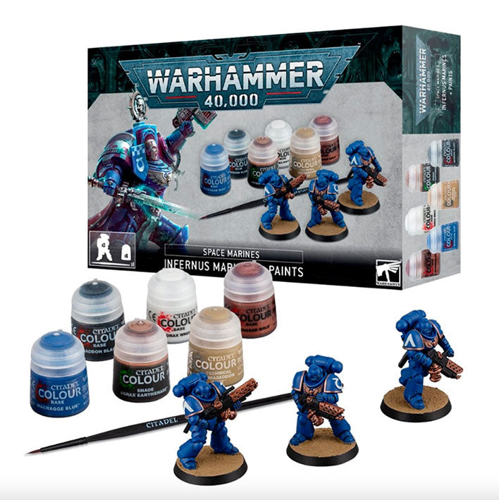 Warhammer 40k - Space Marines - Infernus Marines + Paints Set