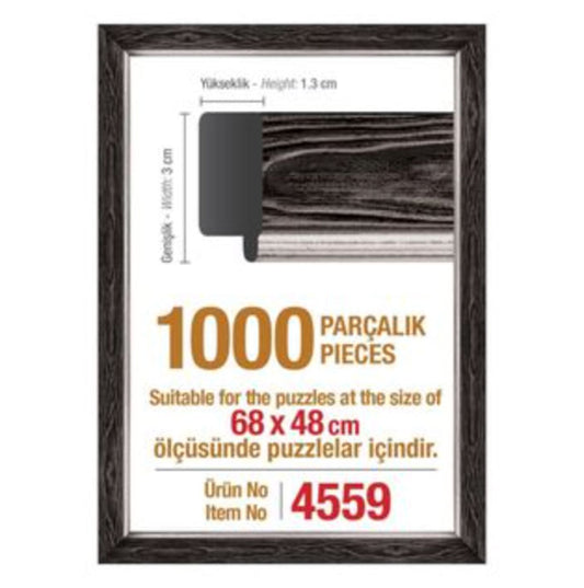 Marco Para Rompecabezas Negro (1000 Pzas. / 68x48 Cm.)
