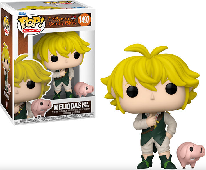 Funko Pop Animation: Los Siete Pecados Capitales - Meliodas con Hawk