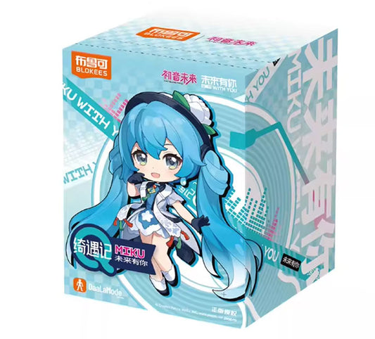 Blokees Hatsune Miku Fantastics Q Series Miku With You (6 in 1) - 1 Figura Armable Sorpresa