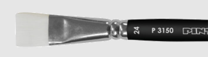 Pincel Plano - Elite White Taklon - (Varias medidas)