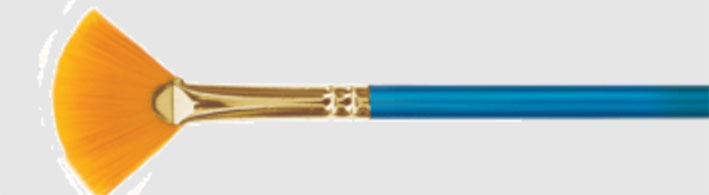 Pincel Abanico - Taklon - (Varias medidas)