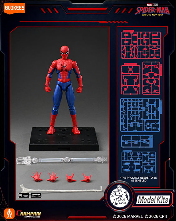 Blokees Figura Armable Marvel: Champion Class - Brand New Day - Spiderman