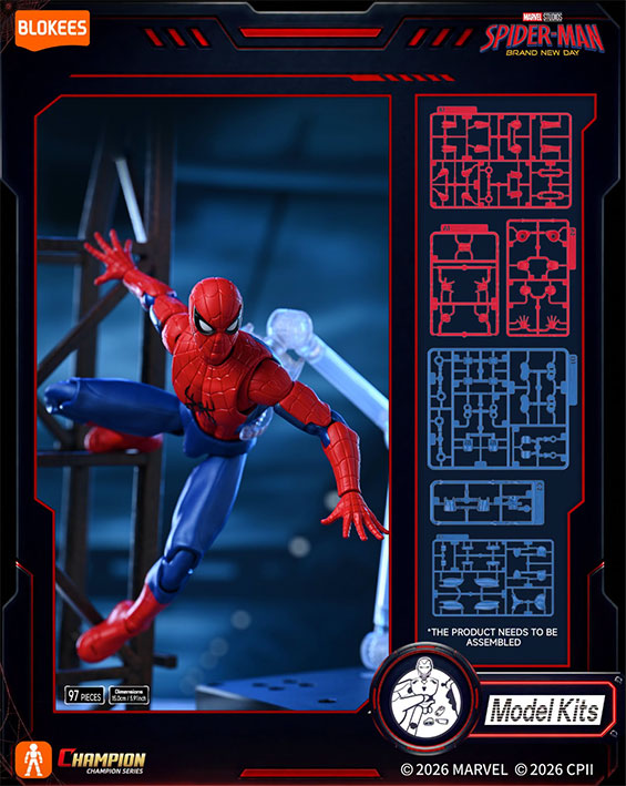 Blokees Figura Armable Marvel: Champion Class - Brand New Day - Spiderman