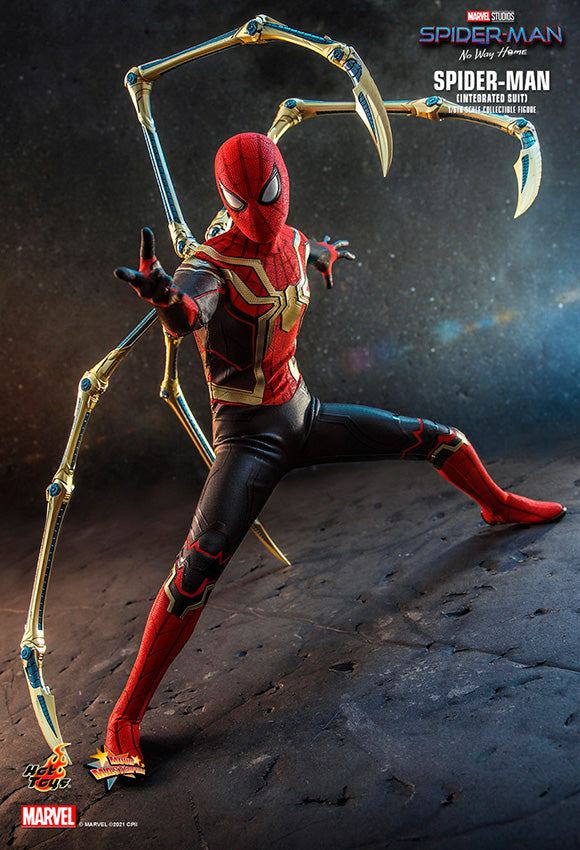 Hot Toys Marvel: Spiderman No Way Home - Spiderman Integrated Suit Escala 1/6