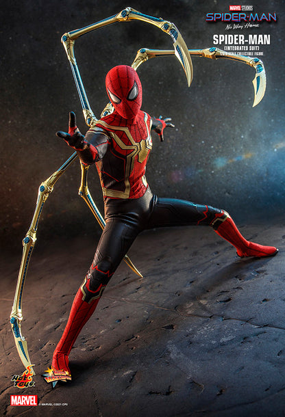 Hot Toys Marvel: Spiderman No Way Home - Spiderman Integrated Suit Escala 1/6