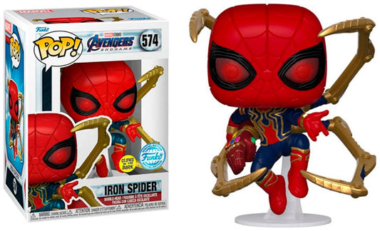 Funko Pop Marvel: Avengers Endgame - Ironspider con Guantelete Glow Exclusivo