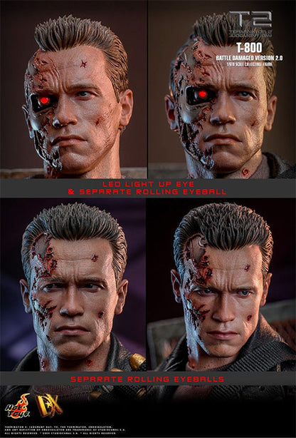 Hot Toys DX46: Terminator 2: Judgment Day - T-800 (Battle Damaged Version 2.0) 1/6 Escala