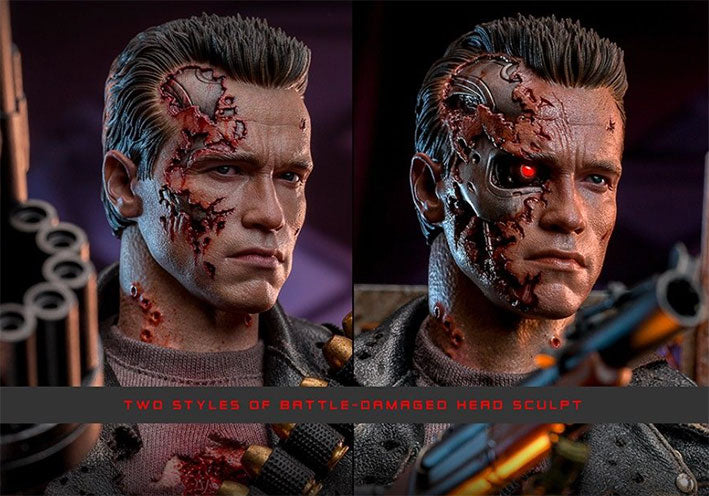 Hot Toys DX46: Terminator 2: Judgment Day - T-800 (Battle Damaged Version 2.0) 1/6 Escala