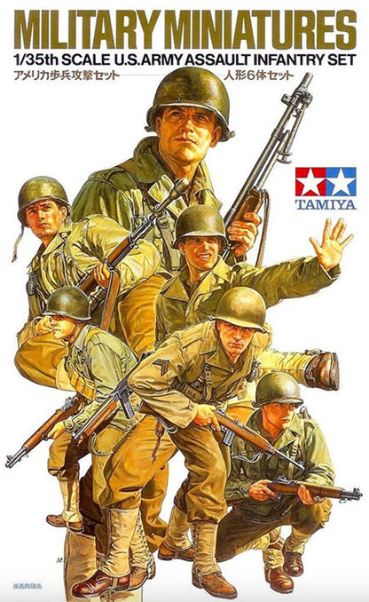 Modelo a escala 1/35 para armar: Militar - WWII U.S. Assault Infantry Set ( Set de Infantería de Asalto de EE. UU. WWII)