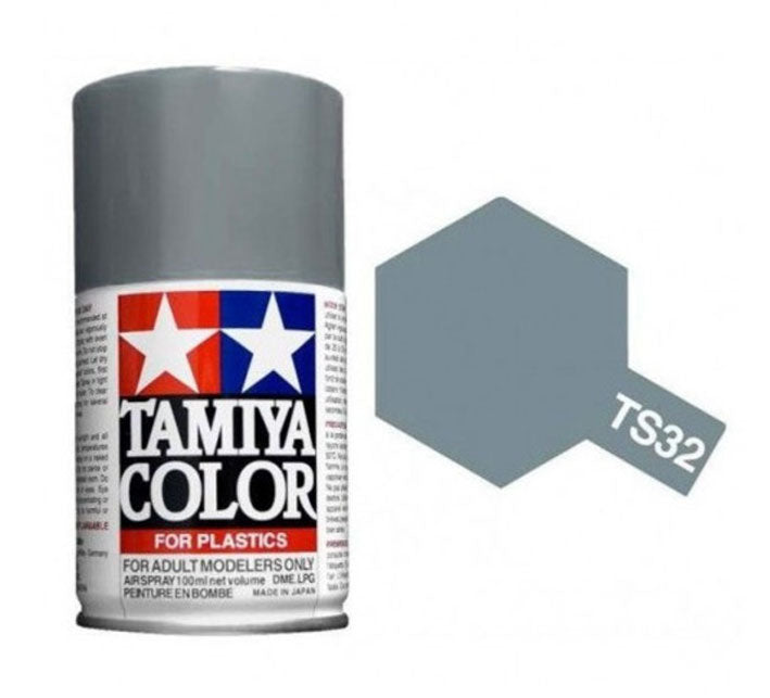 Pintura Aerosol Laca - Tamiya TS32 (Haze Grey) - Gris Neblina 100ml