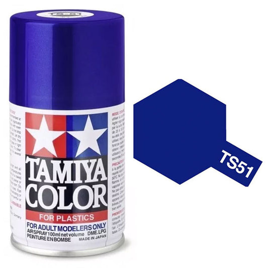 Pintura Aerosol Laca - Tamiya TS51 (Racing Blue) - Azul Carrera 100ml
