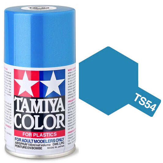 Pintura Aerosol Laca - Tamiya TS54 (Light Metallic Blue) - Azul Metálico Claro 100ml