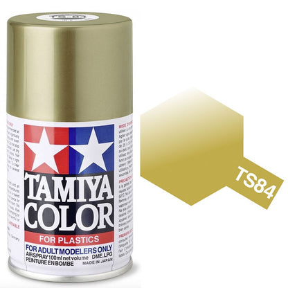 Pintura Aerosol Laca - Tamiya TS84 (Metallic Gold) - Dorado Metálico 100ml