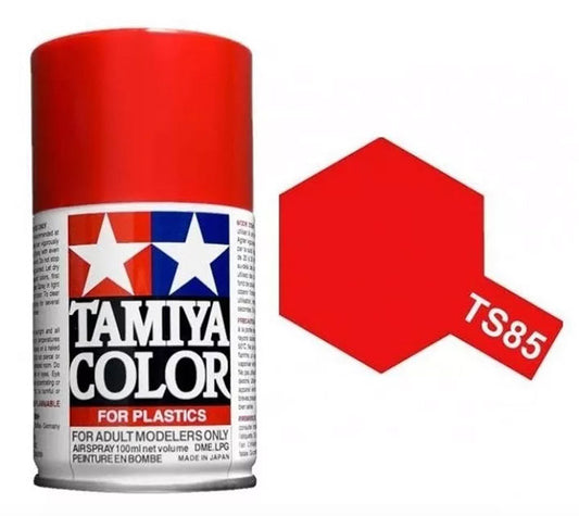 Pintura Aerosol Laca - Tamiya TS85 (Bright Mica Red) - Rojo Mica Brillante 100ml