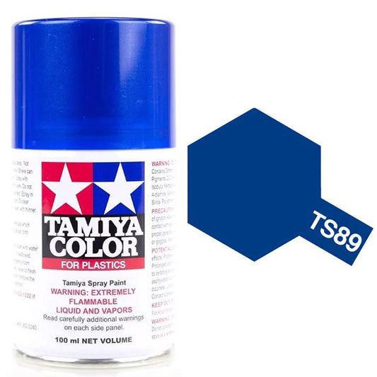 Pintura Aerosol Laca - Tamiya TS89 (Pearl Blue) - Azul Perla 100ml
